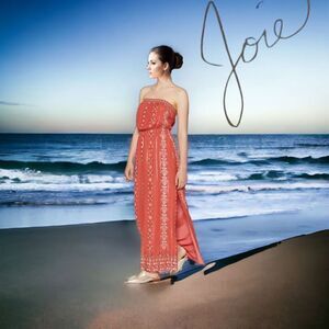 JOIE Silk Long Dress Salmon Color Sleeveless 
Size: S Long Summer